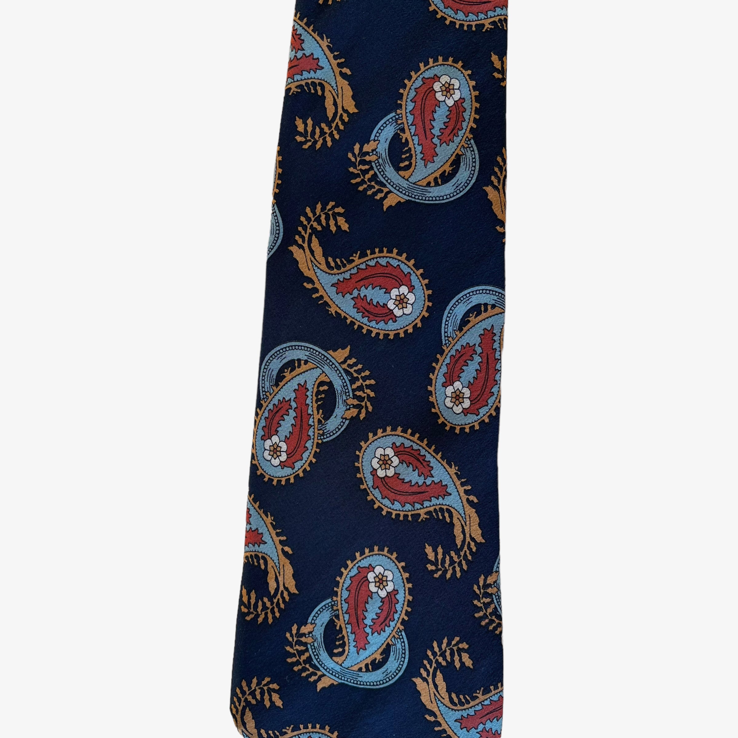 Christian Dior Monsieur store Silk Paisley Print Tie