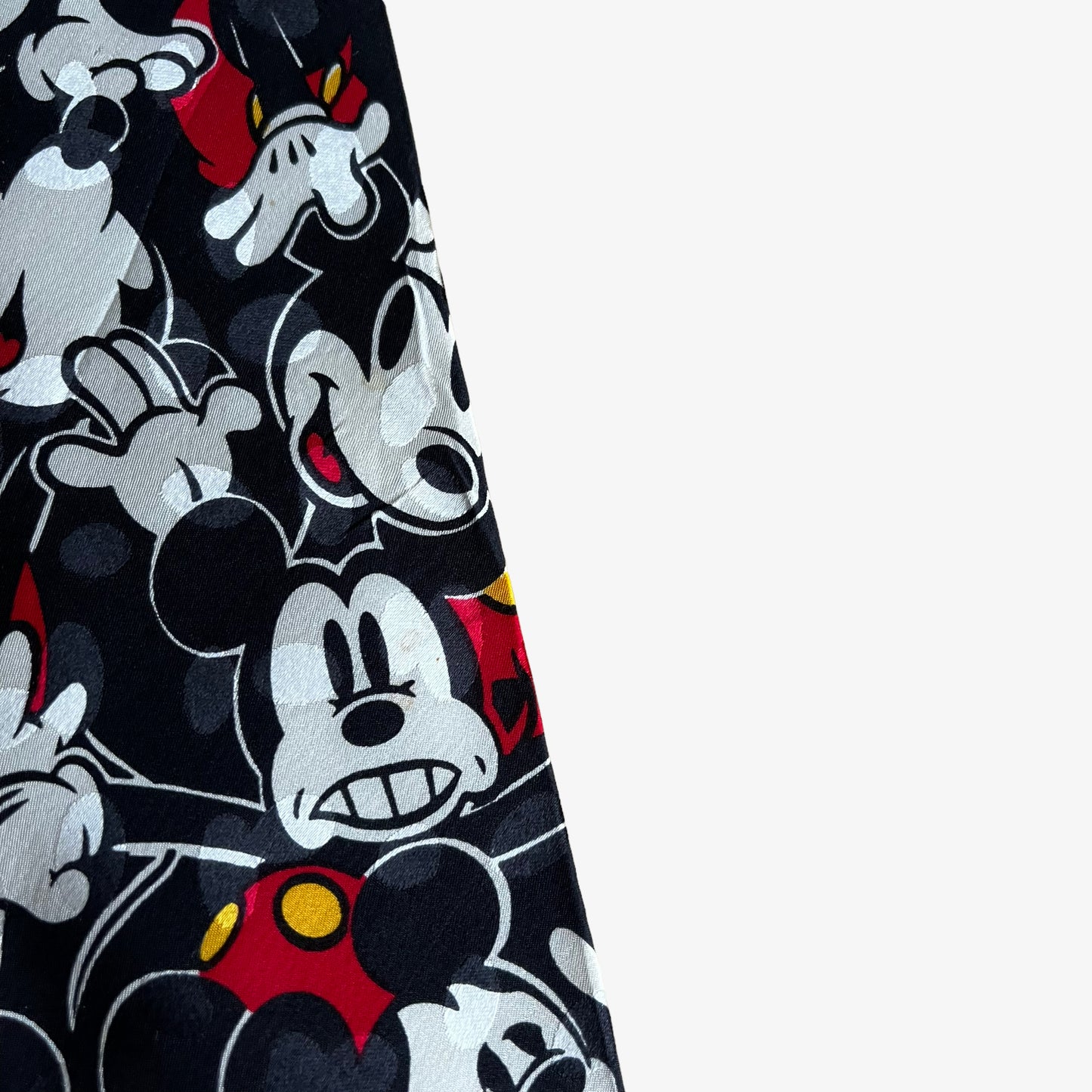 Vintage 90s Disney Mickey Mouse All Over Print Silk Tie Emotion - Casspios Dream