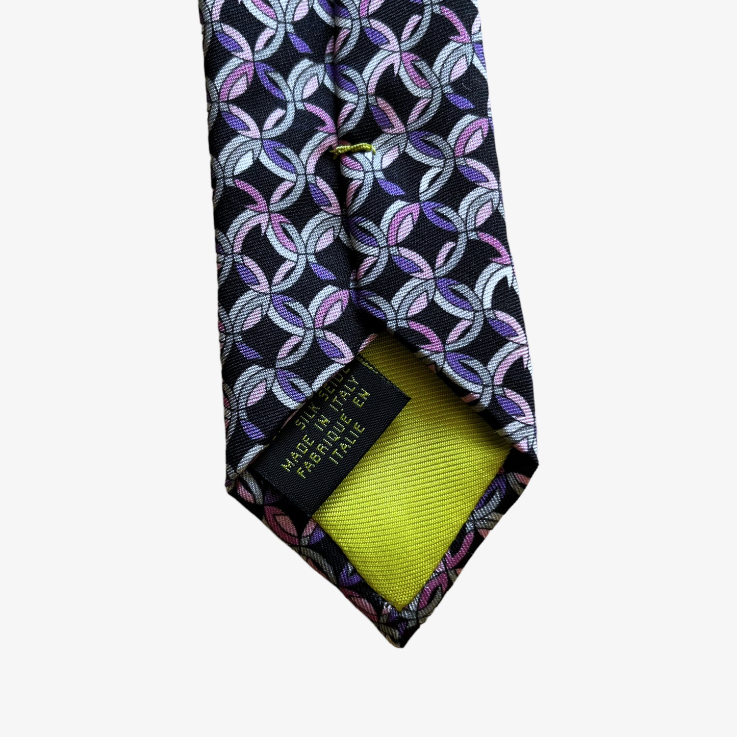 Vintage 90s Emilio Pucci Firenze Abstract Print Silk Tie Italy - Casspios Dream