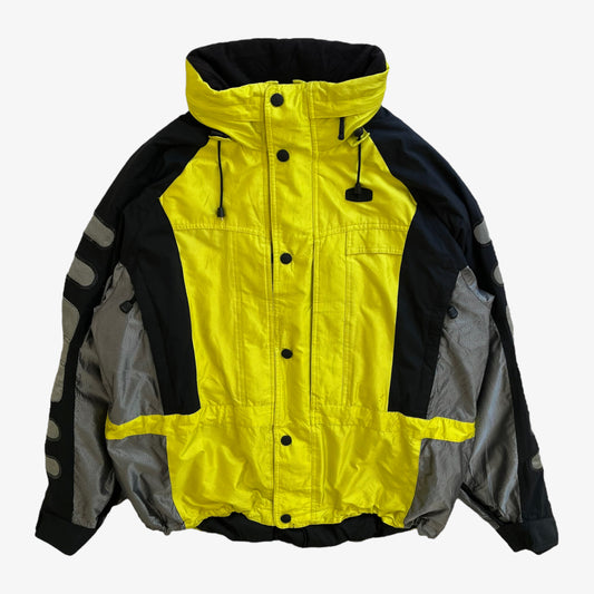 Vintage 90s Mens Fila Neon Yellow Utility Jacket - Casspios Dream