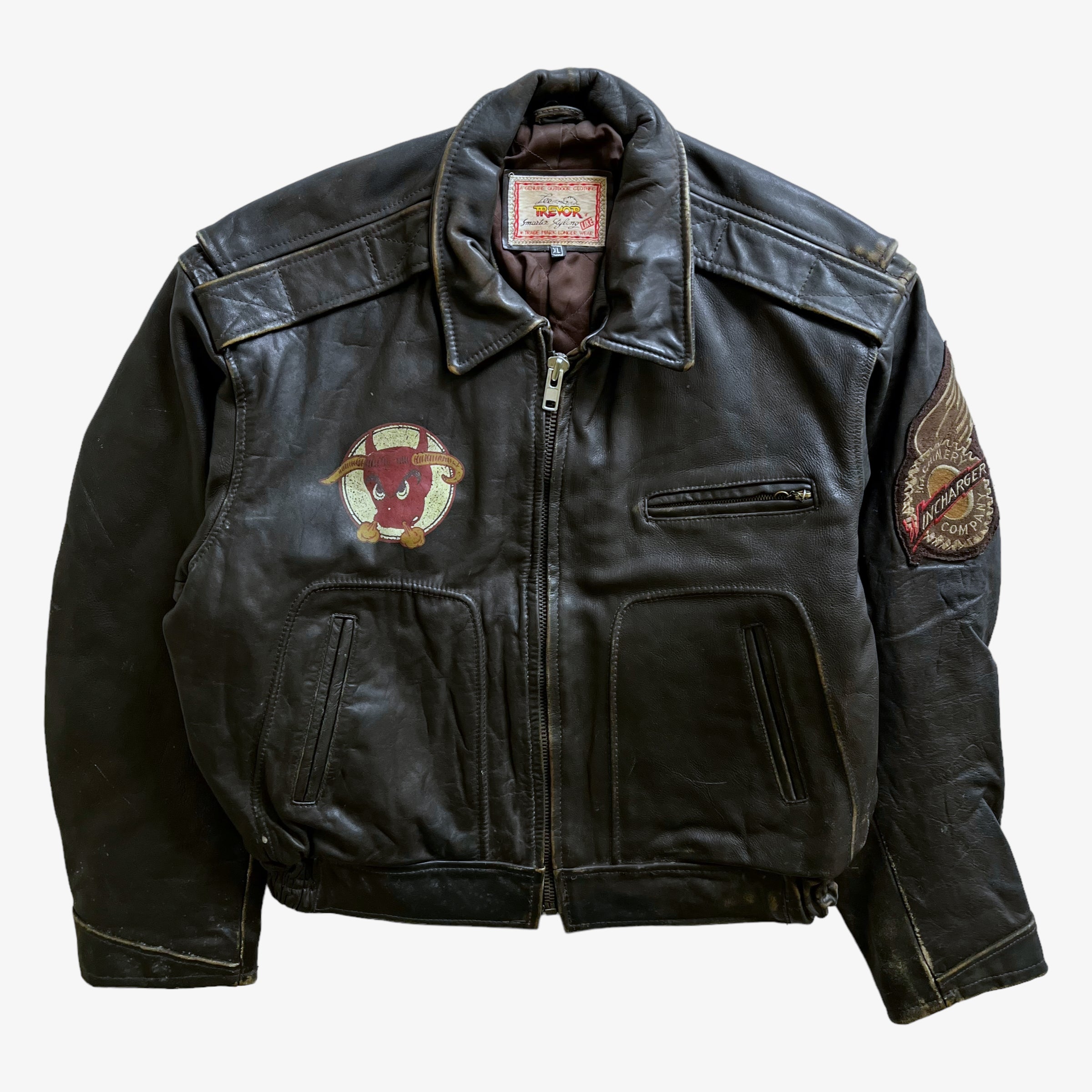 Vintage 90s Lee Trevor Leather Jacket Casspio s Dream