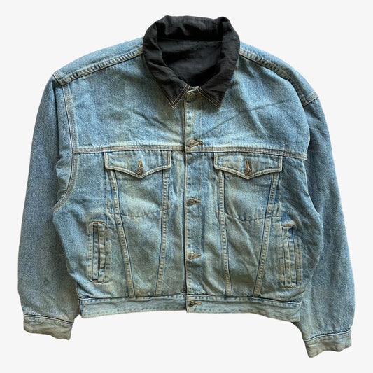 Vintage 90s Mens McColl Reversible Denim Trucker Jacket - Casspios Dream