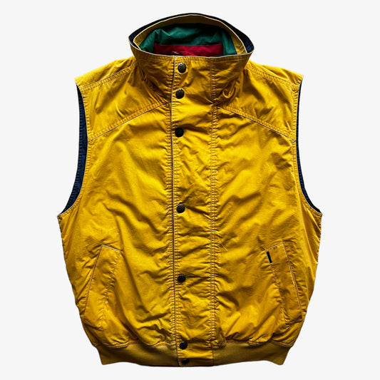 Vintage 90s Mens Paul And Shark Yachting Yellow Gilet - Casspios Dream