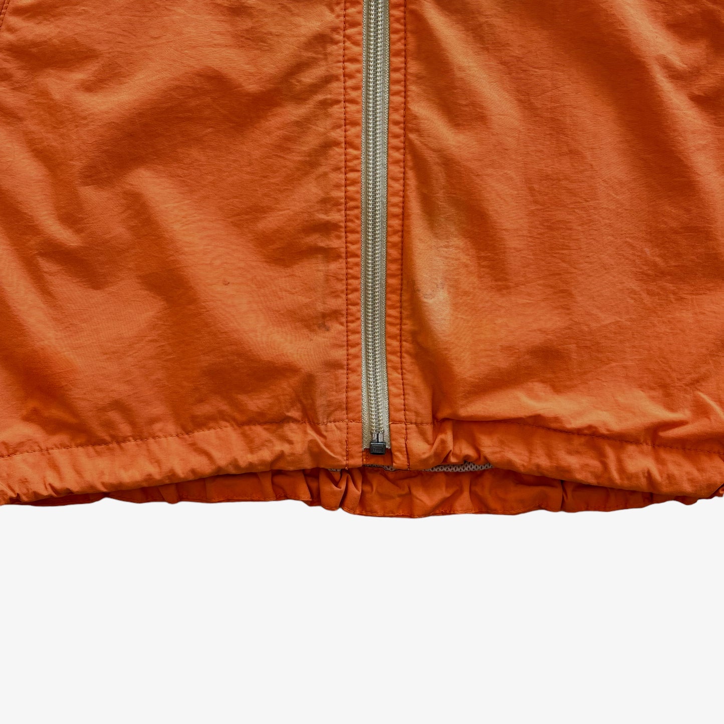 Vintage 90s Mens Ralph Lauren Polo Sport Orange Windbreaker Jacket Hem - Casspios Dream