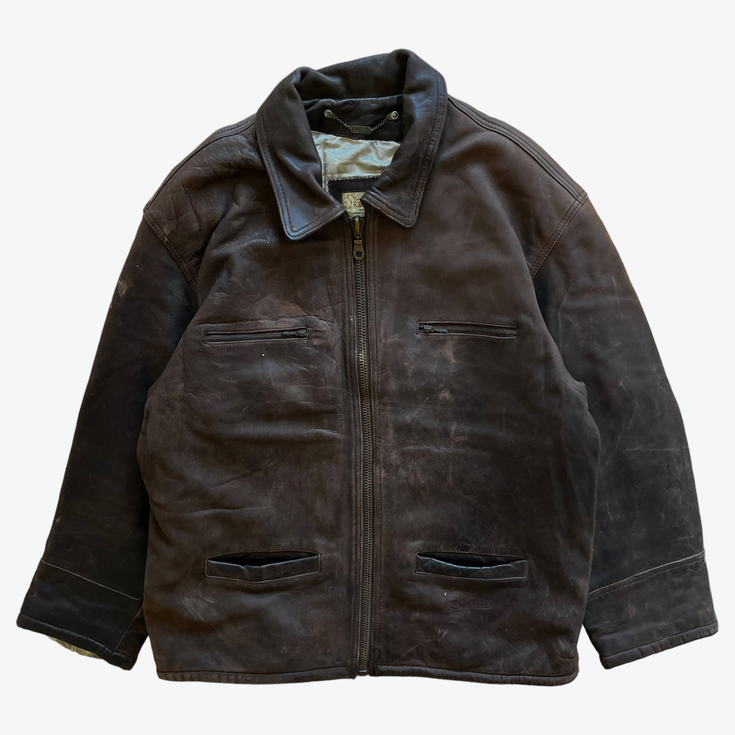 Vintage Redskins Brown Pilot Jacket Casspio s Dream