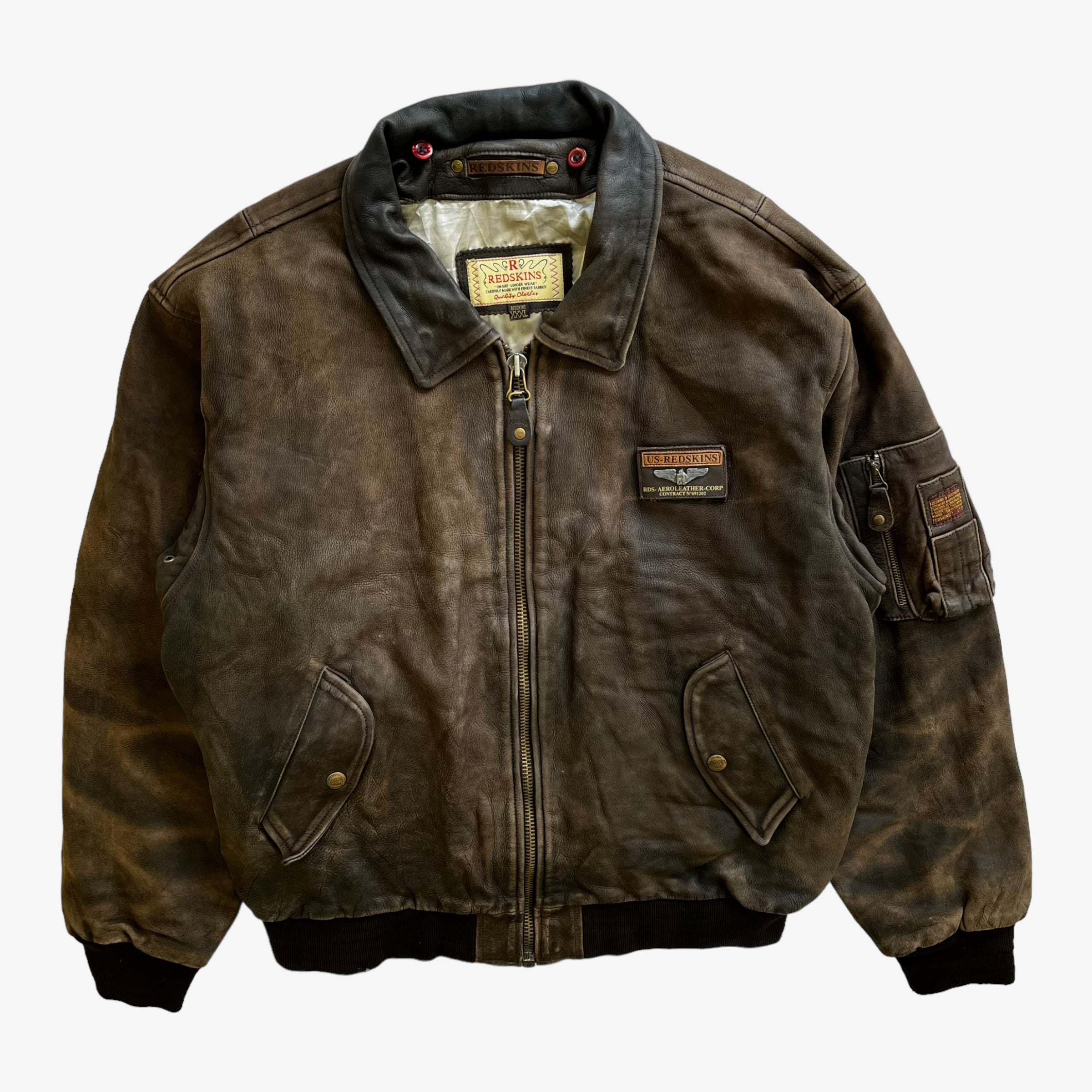 Redskins pilot leather jacket top