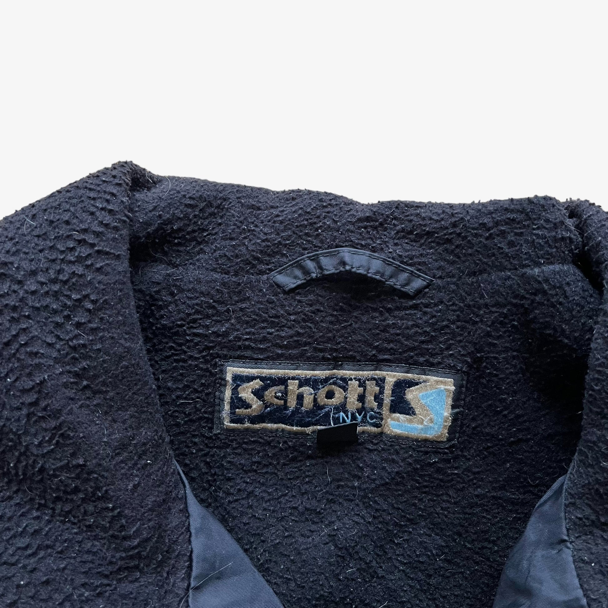 Vintage 90s Mens Schott NYC Windbreaker Jacket Label - Casspios Dream