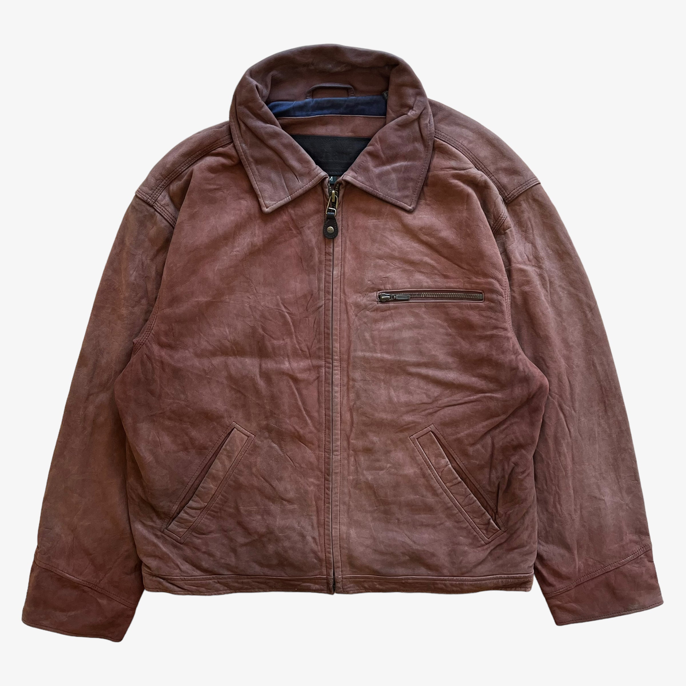 Timberland leather jacket mens deals