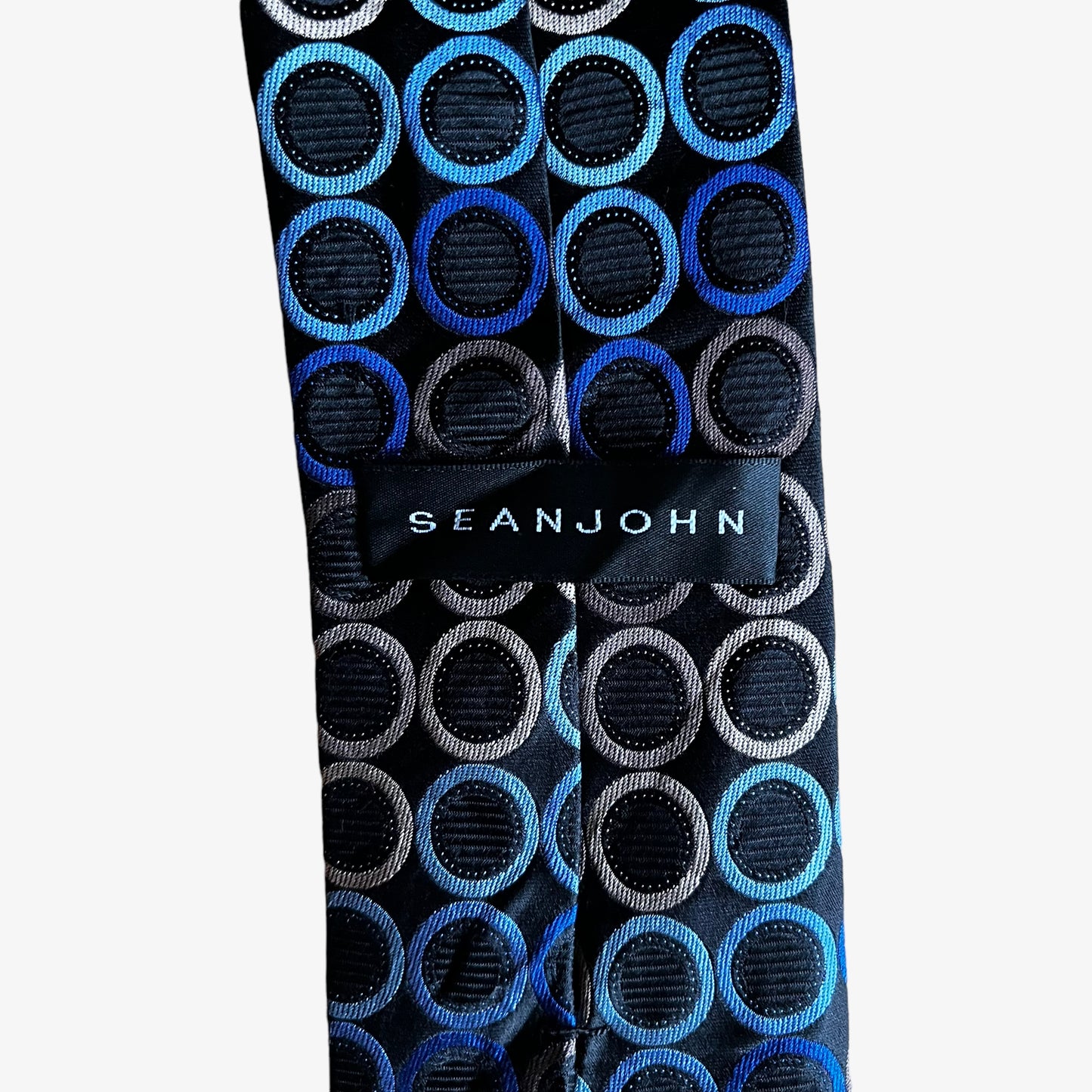 Vintage 90s Sean John P Diddy Abstract Print Silk Tie Label - Casspios Dream