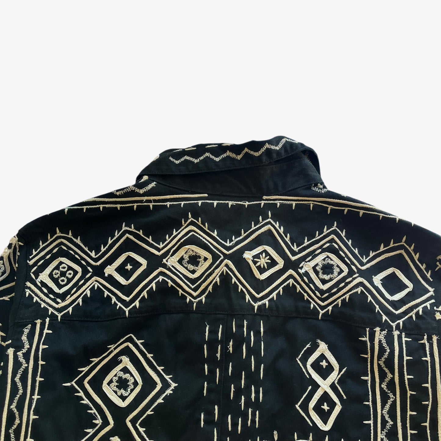 Vintage 90s Womens Chicos Aztec Patterned Jacket Bohemian - Casspios Dream