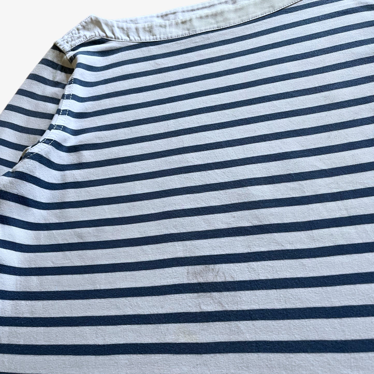 Vintage 90s Womens Ralph Lauren Jeans Company Long Sleeve Blue & White Striped Top Wear - Casspios Dream