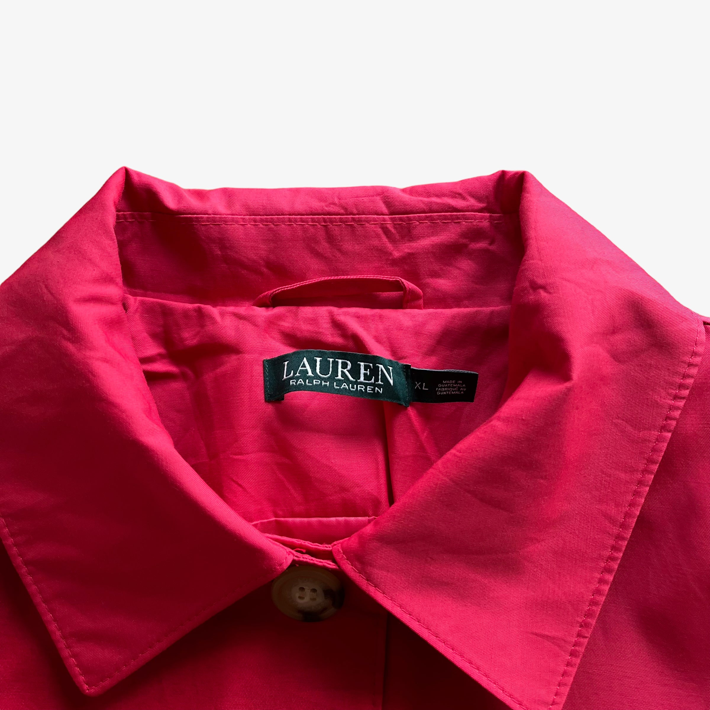 Ralph lauren pink trench coat outlet