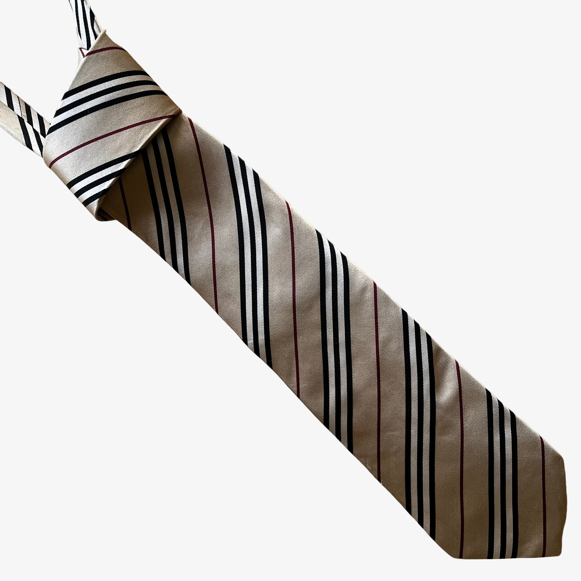 Vintage Y2K Burberry Nova Check Silk Tie - Casspios Dream