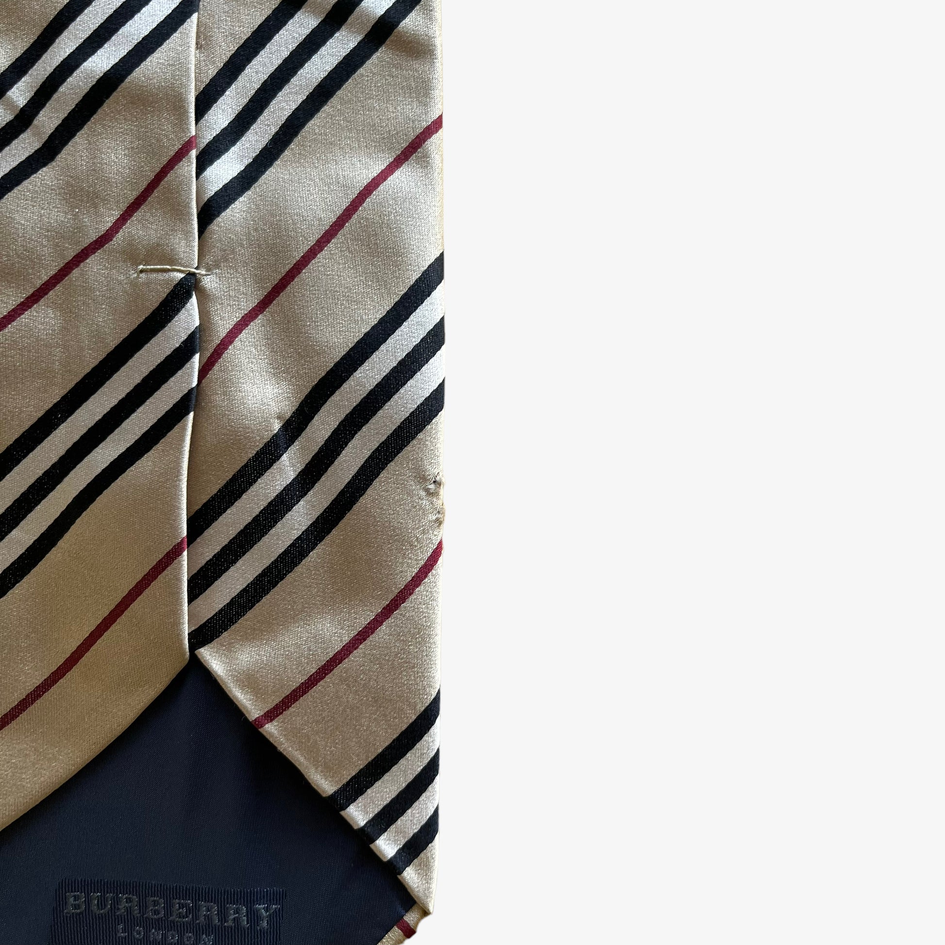 Vintage Y2K Burberry Nova Check Silk Tie Mark - Casspios Dream