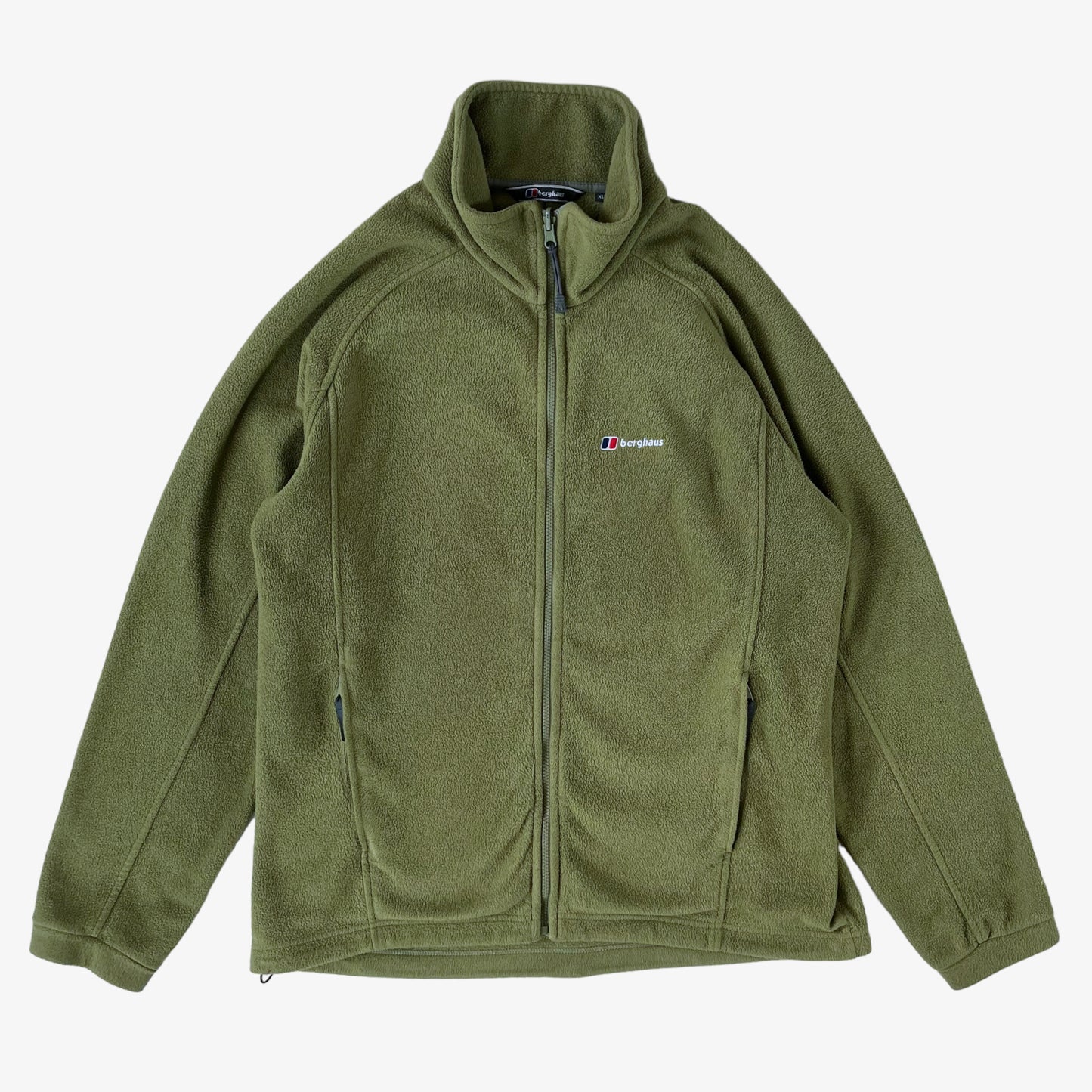 Vintage Y2K Mens Berghaus Lime Green Fleece Jacket - Casspios Dream