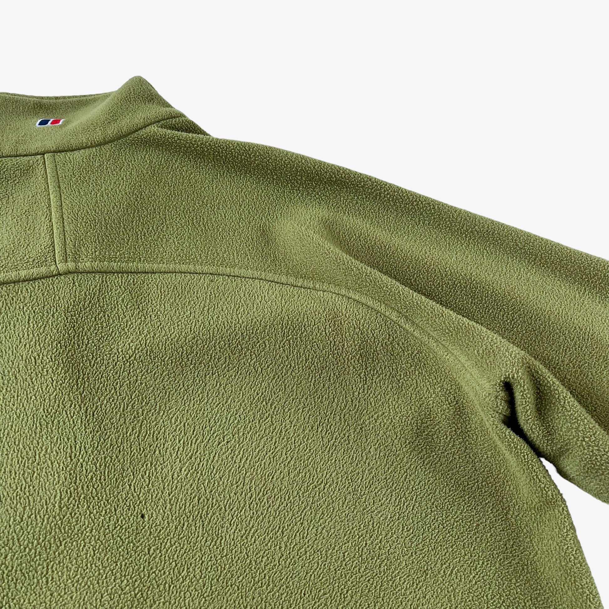 Vintage Y2K Mens Berghaus Lime Green Fleece Jacket Mark - Casspios Dream