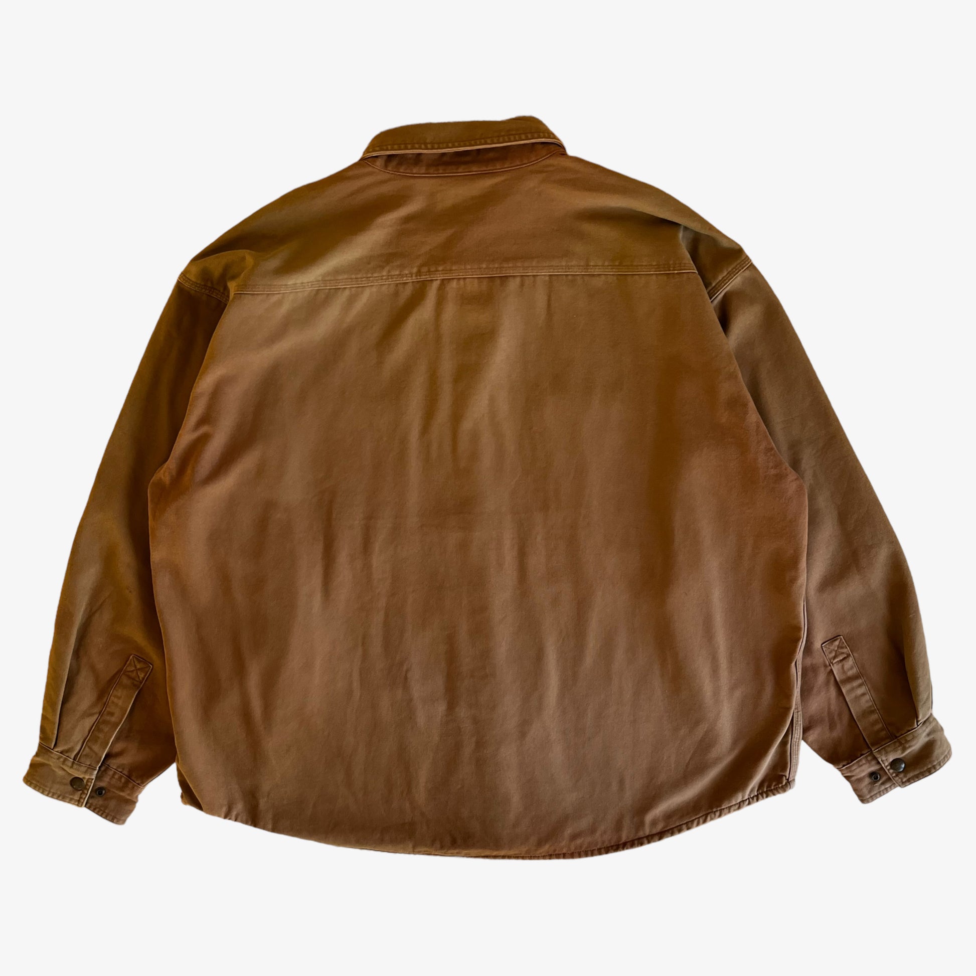 Vintage Y2K Mens Carhartt Brown Jacket Back - Casspios Dream