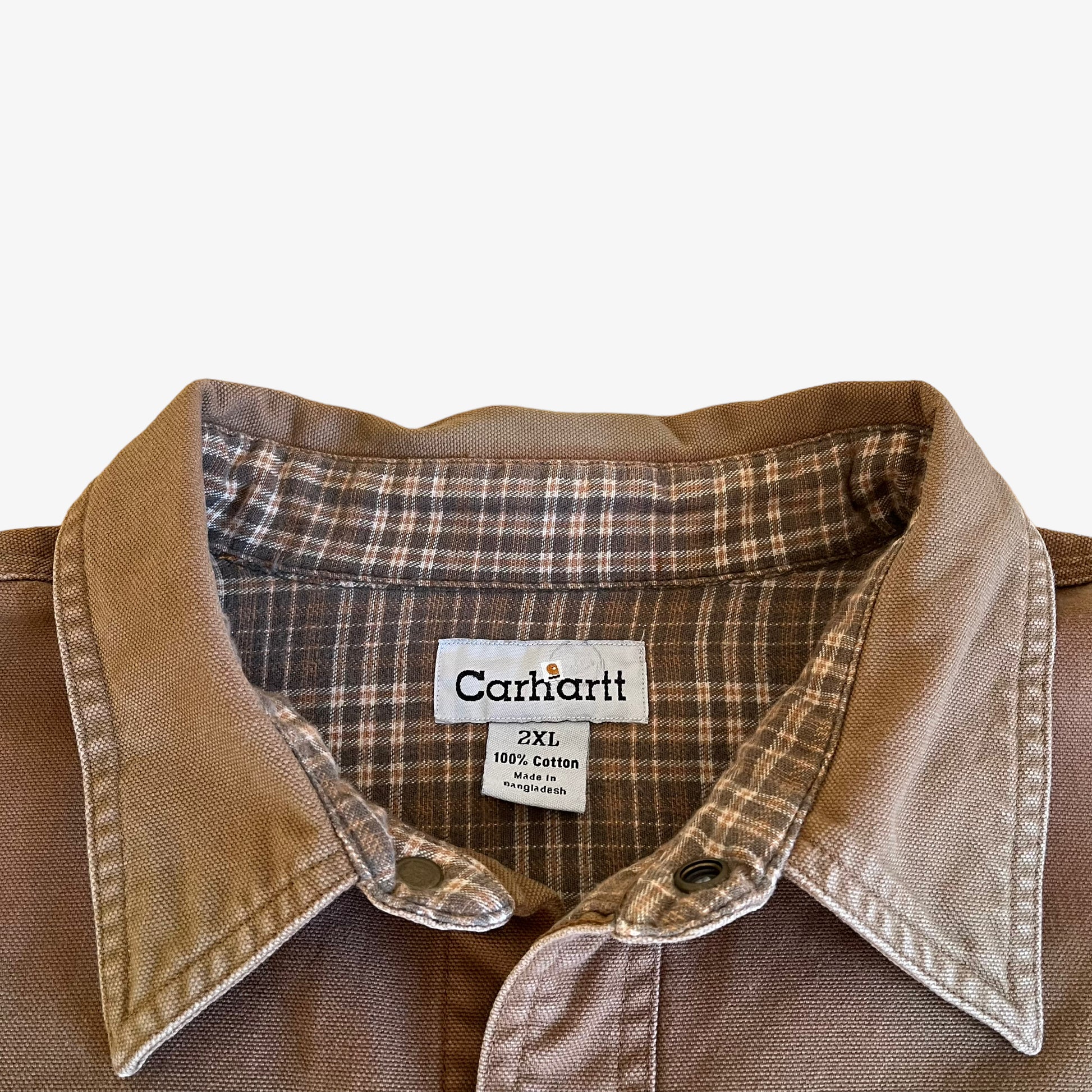 Vintage Y2K Mens Carhartt Brown Jacket Label - Casspios Dream