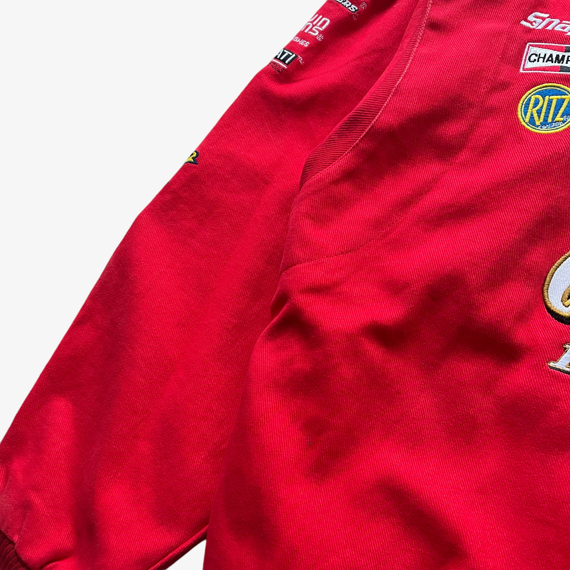 Vintage Y2K Mens Chase Authentics Drivers Line Dale Earnhardt Jr Budweiser NASCAR Jacket Wear - Casspios Dream