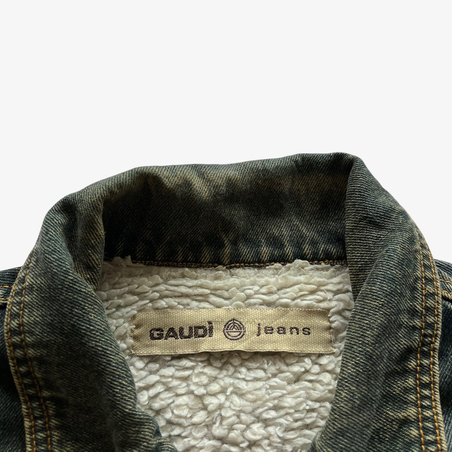 Vintage Y2K Mens Gaudi Jeans Denim Jacket Label - Casspios Dream