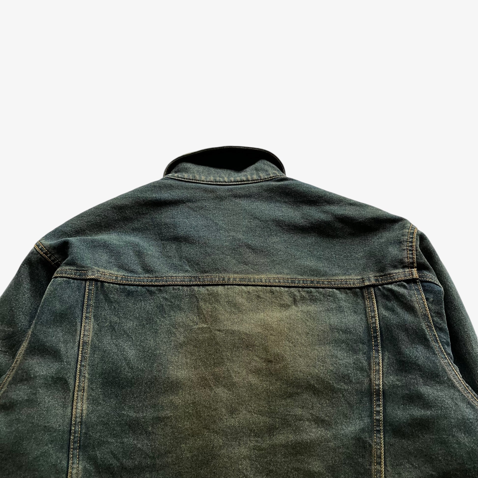 Vintage Y2K Mens Gaudi Jeans Denim Jacket Shoulders - Casspios Dream