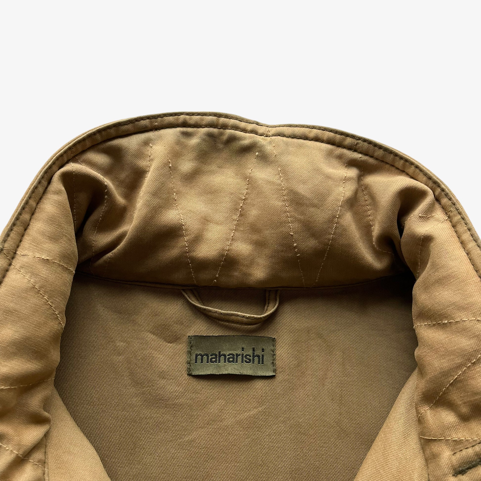 Vintage Y2K Mens Maharishi Hardy Blechman Beige Utility Jacket Label - Casspios Dream