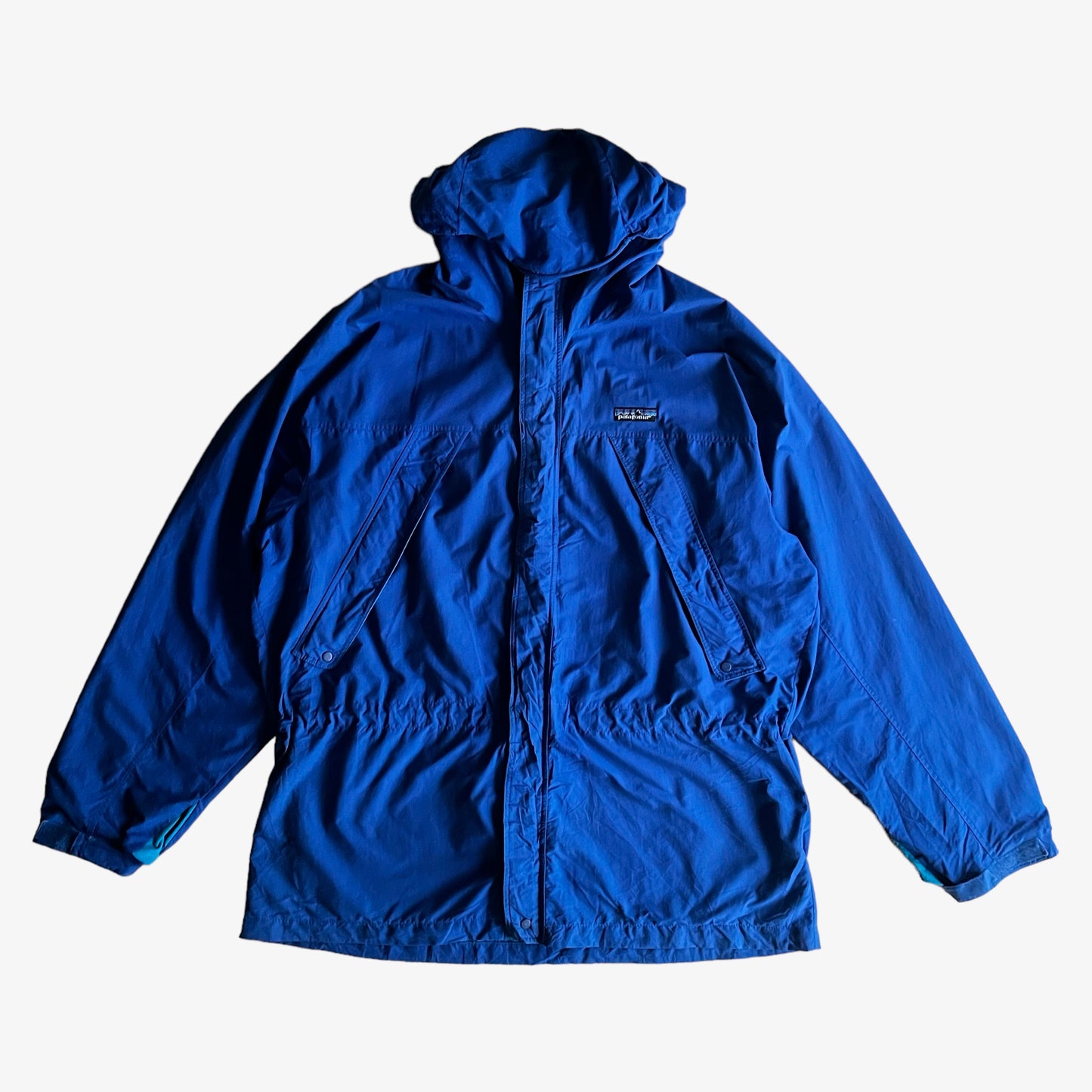 Vintage Y2K Mens Patagonia Blue Utility Jacket - Casspios Dream