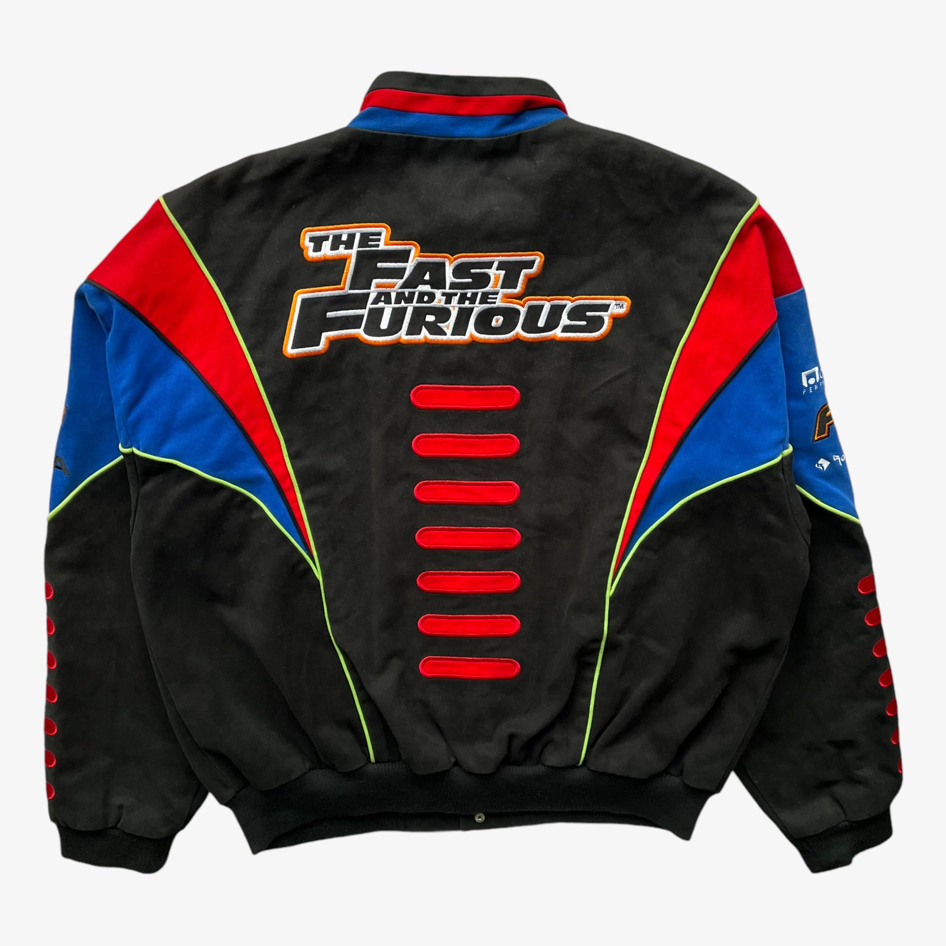 Vintage Y2K Mens Racing Champions The Fast And The Furious NASCAR Jacket Back - Casspios Dream