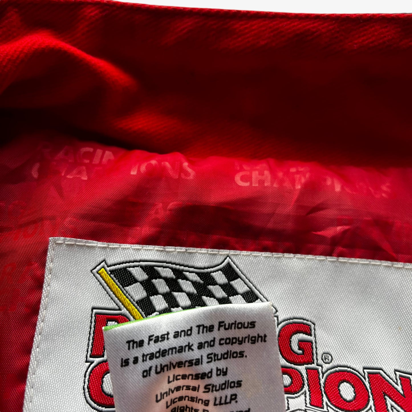 Vintage Y2K Mens Racing Champions The Fast And The Furious NASCAR Jacket Movie Promotion - Casspios Dream