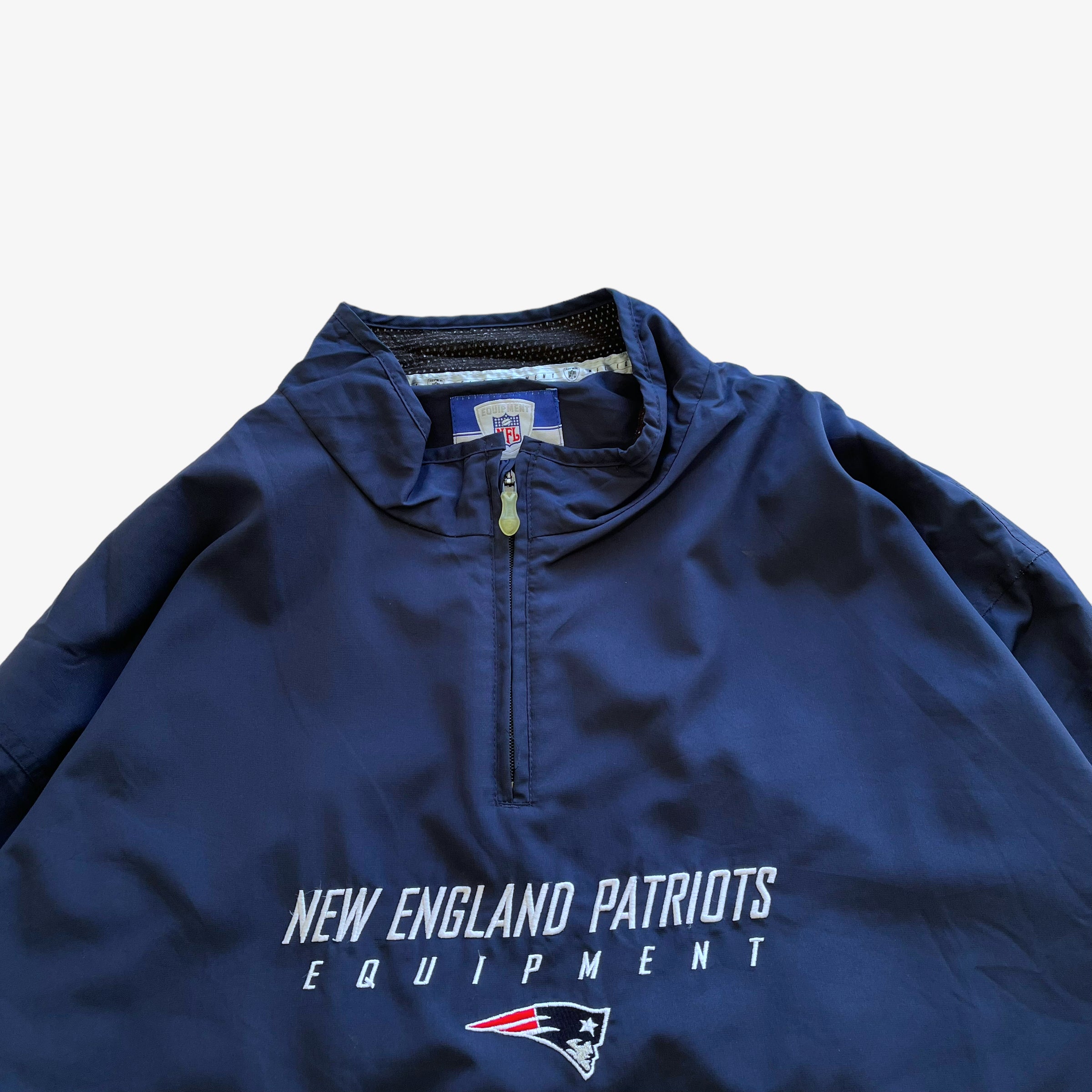 MENS Y2K hot NE PATRIOTS REVERSIBLE SWEATJACKET