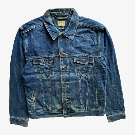 Vintage Y2K Mens Wrangler Blue Denim Jacket - Casspios Dream