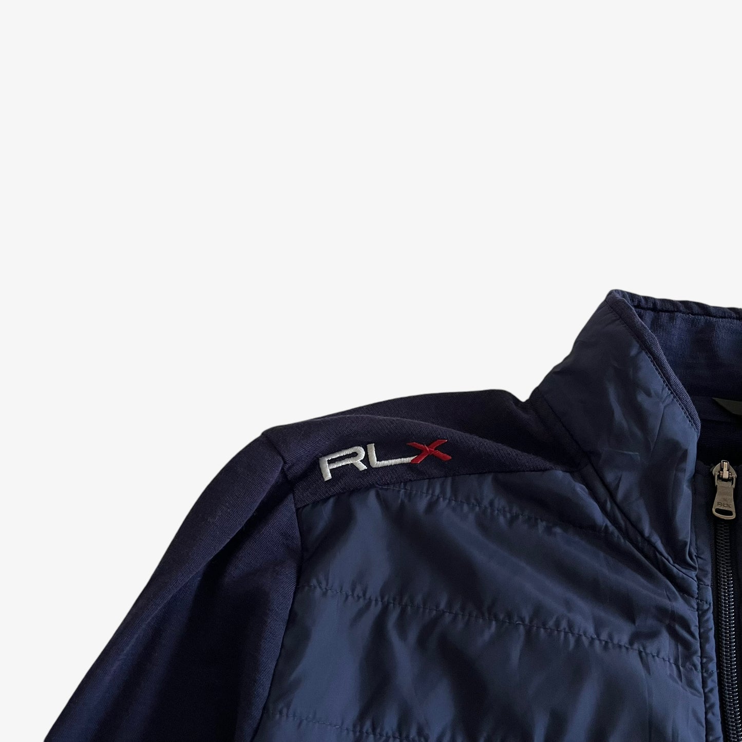 Vintage Y2K Womens Ralph Lauren RLX Navy Padded Jacket Logo - Casspios Dream