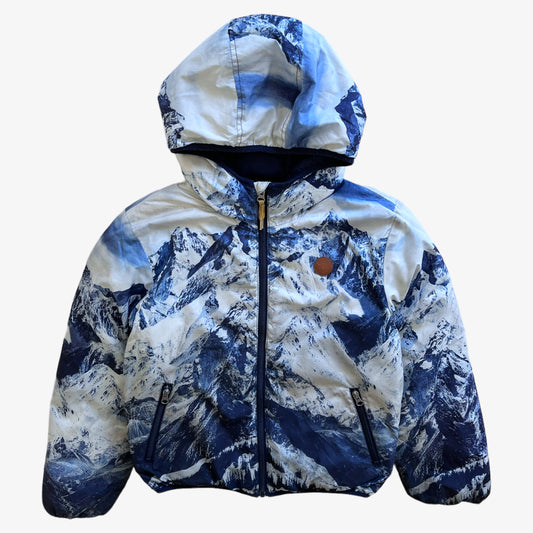 Vintage Y2K Womens Timberland Ice Mountain Print Puffer Jacket - Casspios Dream