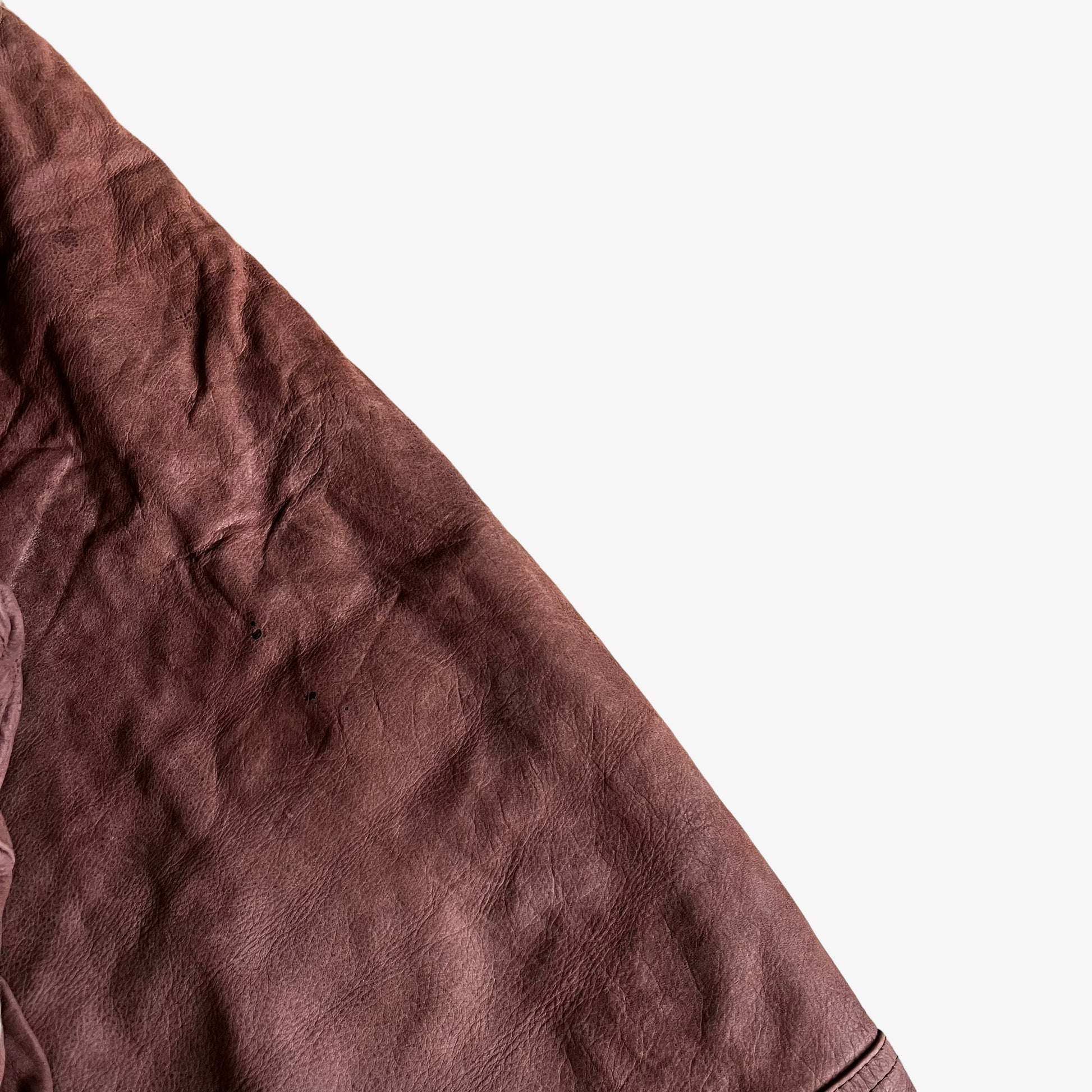 Vintage 1980s Marlboro Classics Red Leather Jacket Shoulder - Casspios Dream
