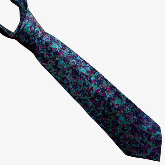 Ermenegildo Zegna Abstract Print Silk Tie