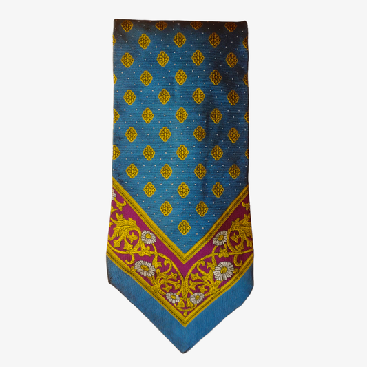 Vintage 1990s Gianni Versace Versus Abstract Silk Tie - Casspios Dream