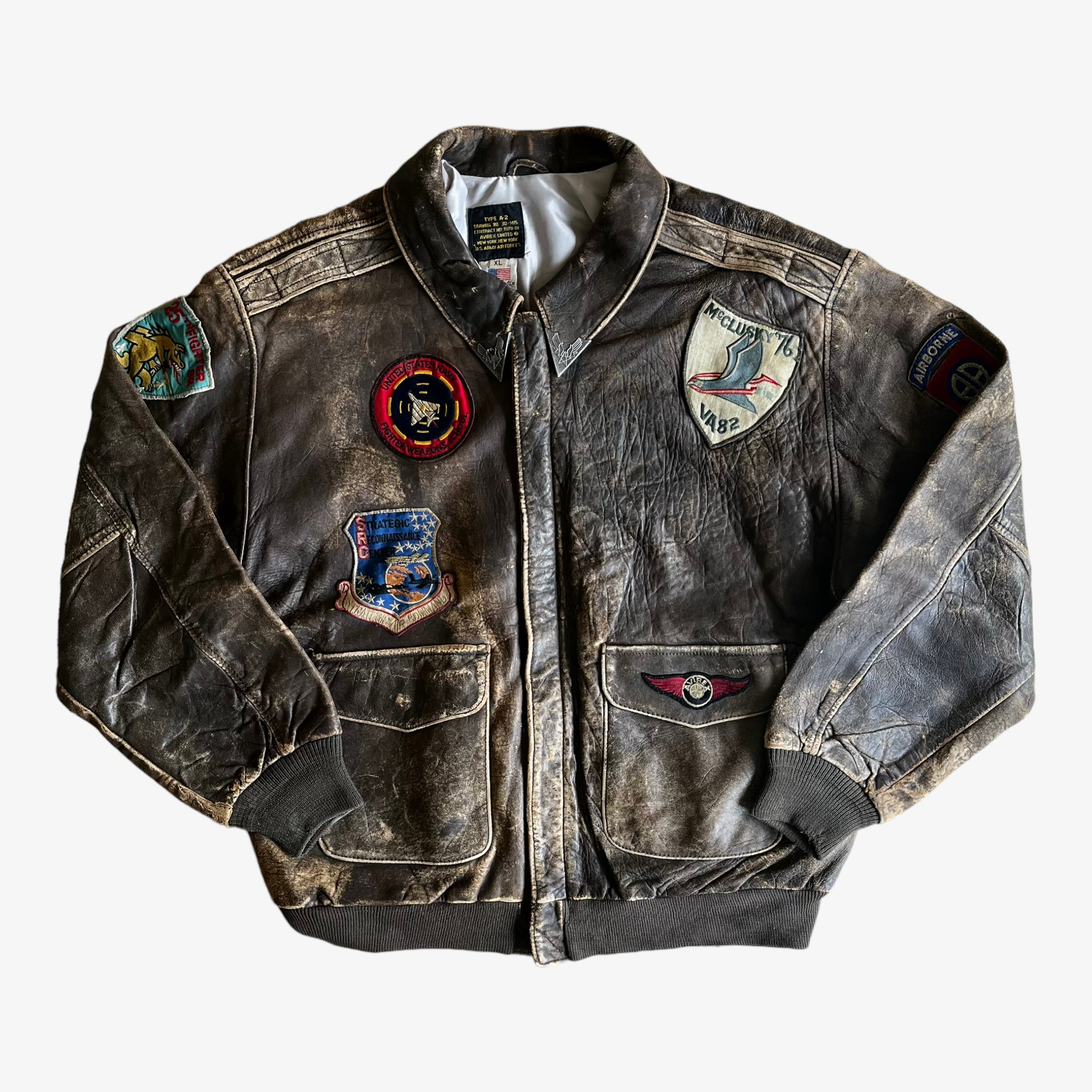 Vintage AVIREX Leather Top Gun Jacket | Casspio's Dream