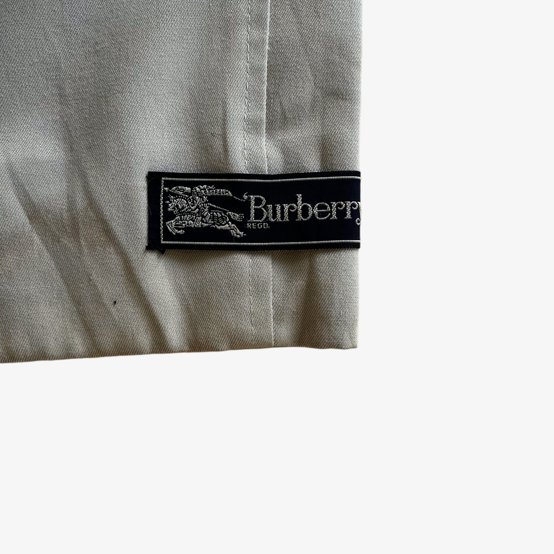 Vintage 80s Womens Burberry Trench Coat Cuff - Casspios Dream