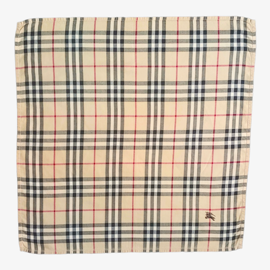 Vintage 90s Burberry Nova Check Bandana - Casspios Dream