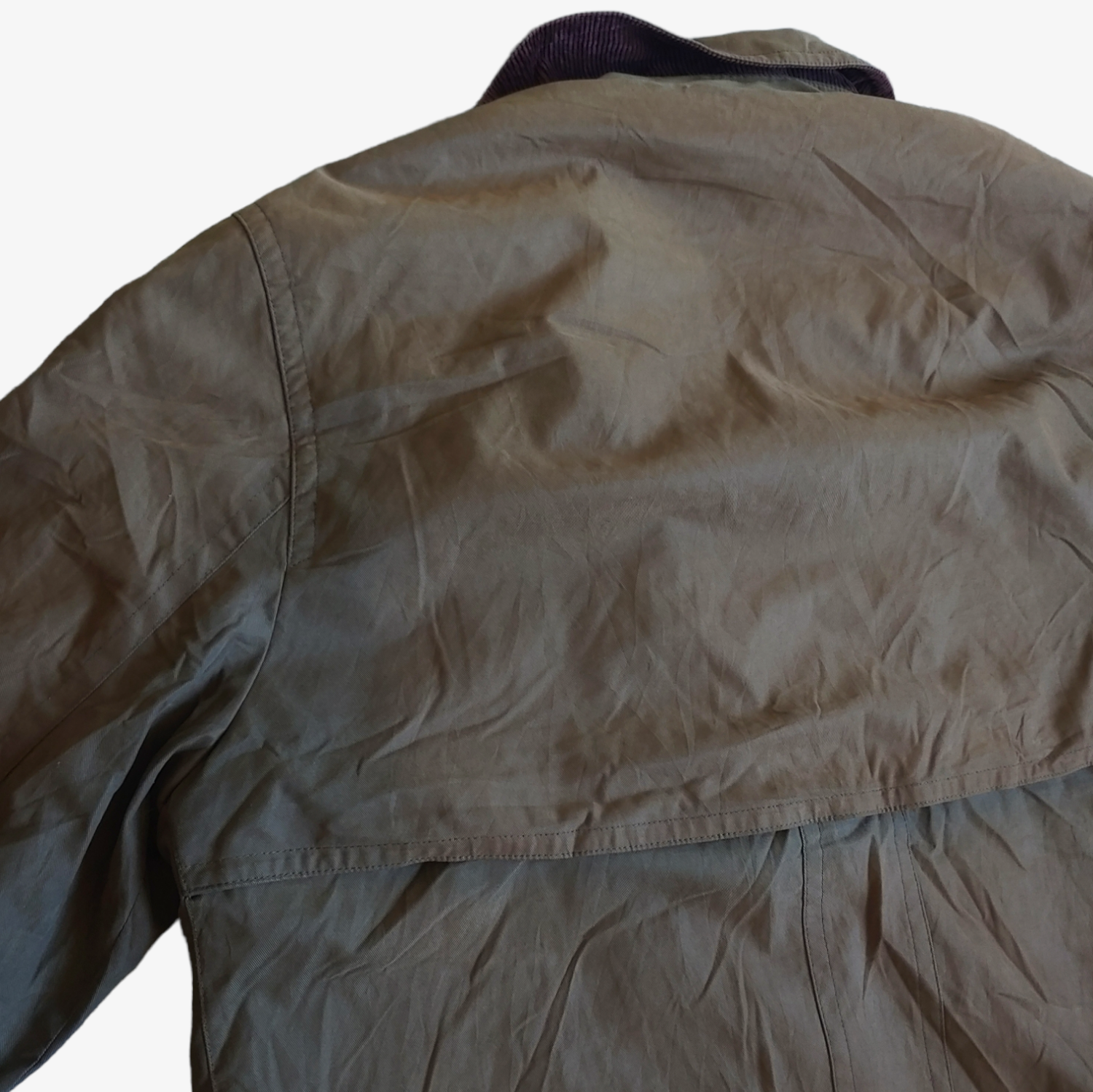 Vintage 90s Chaps Polo Ralph Lauren Brown Trench Coat Back Wear - Casspios Dream