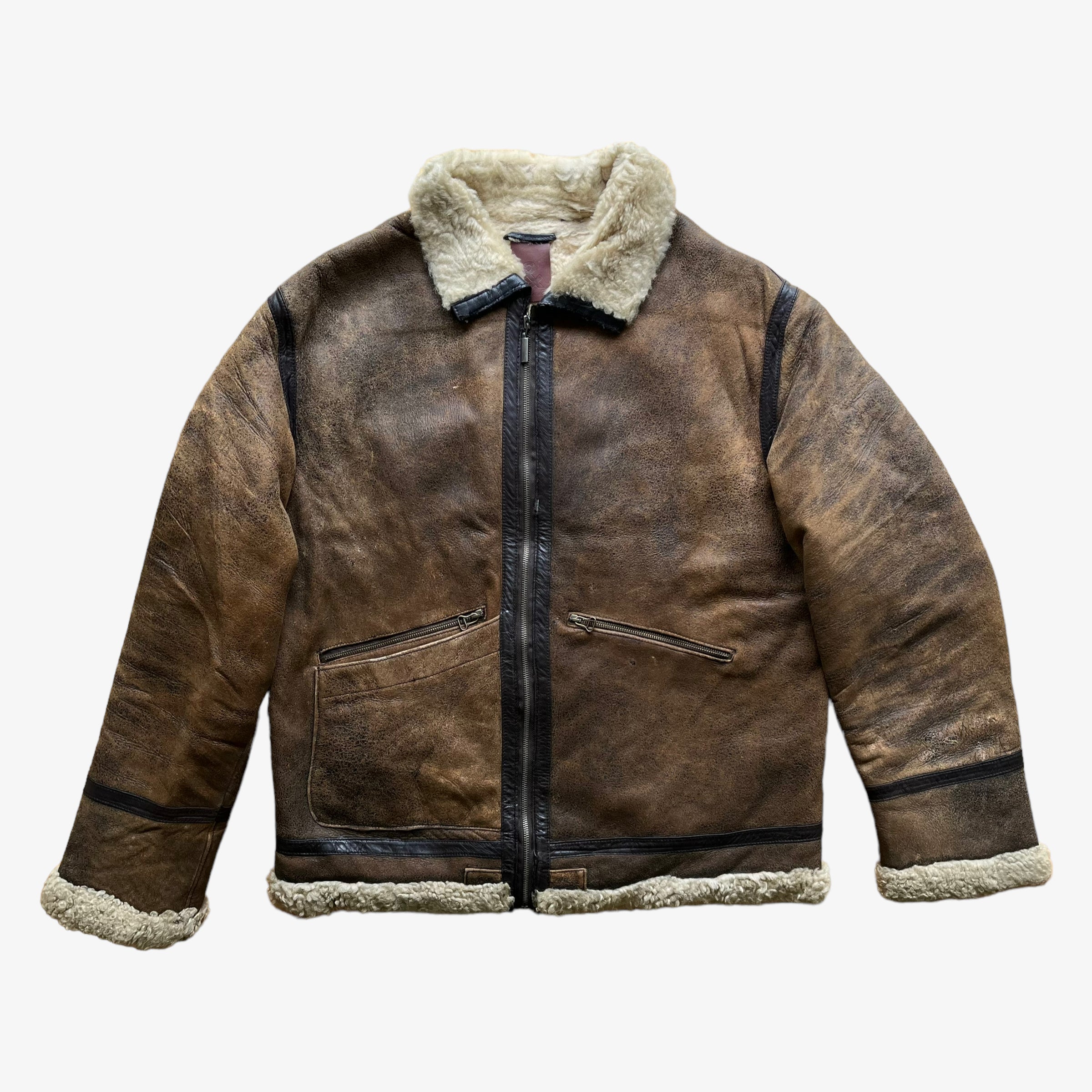 Vintage D&G Sheepskin Leather Jacket | Casspio's Dream