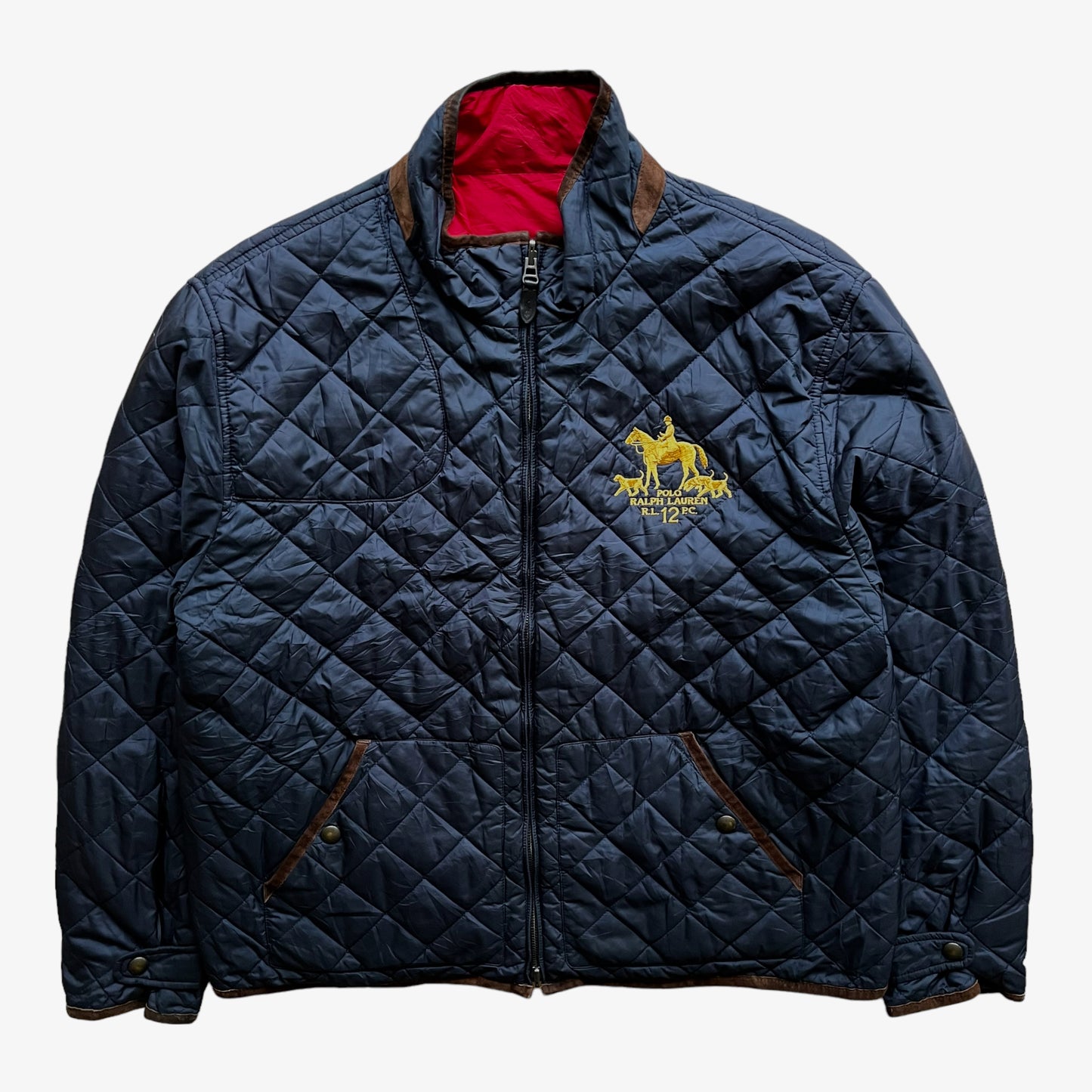 Vintage 90s Polo Ralph Lauren Reversible Quilted Jacket - Casspios Dream