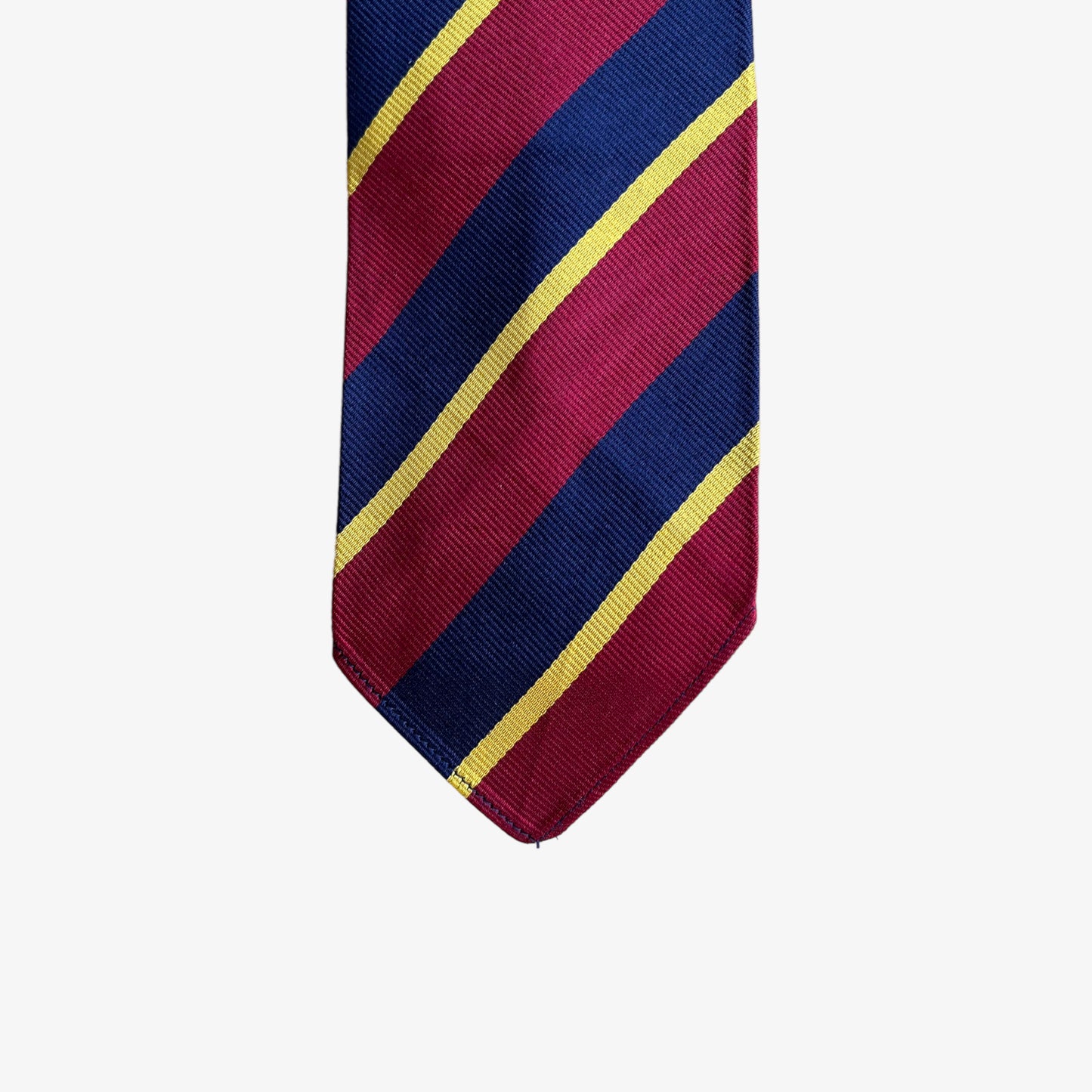 Vintage 90s Polo Ralph Lauren Striped School Silk Tie Tip - Casspios Dream