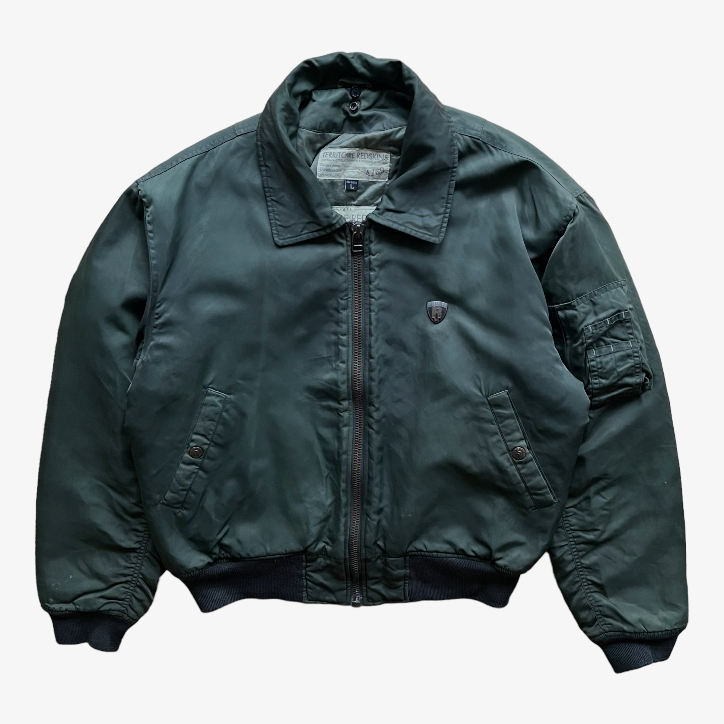 Territoire redskins leather jacket store