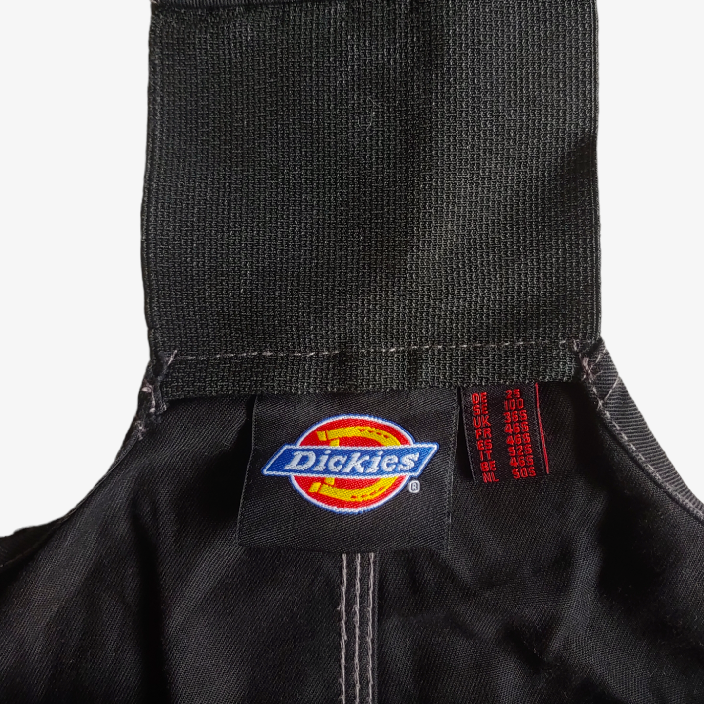 Vintage Y2K Dickies Black Workwear Bib Overalls Dungarees Label - Casspios Dream