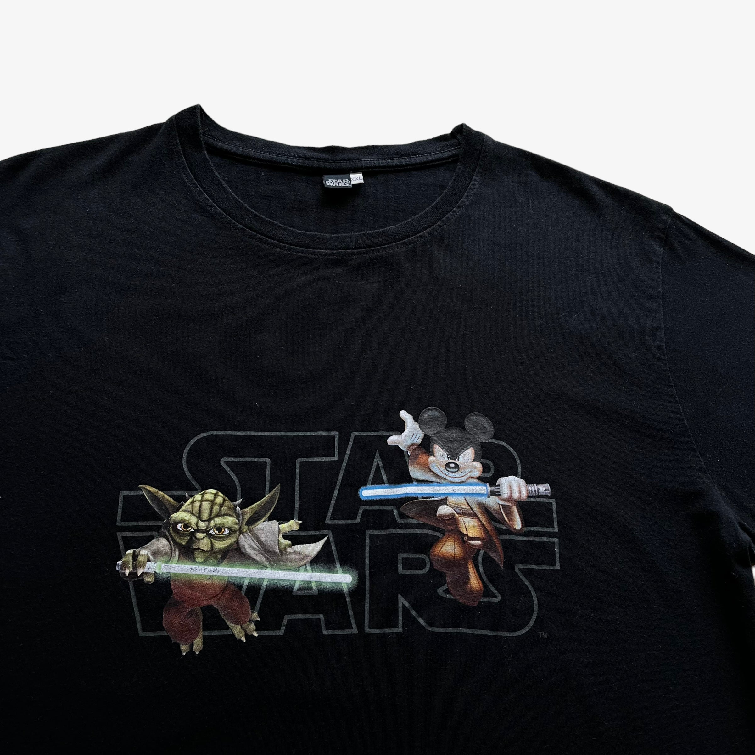 Vintage hot Y2K Jedi Mickey Mouse Star Wars tshirt