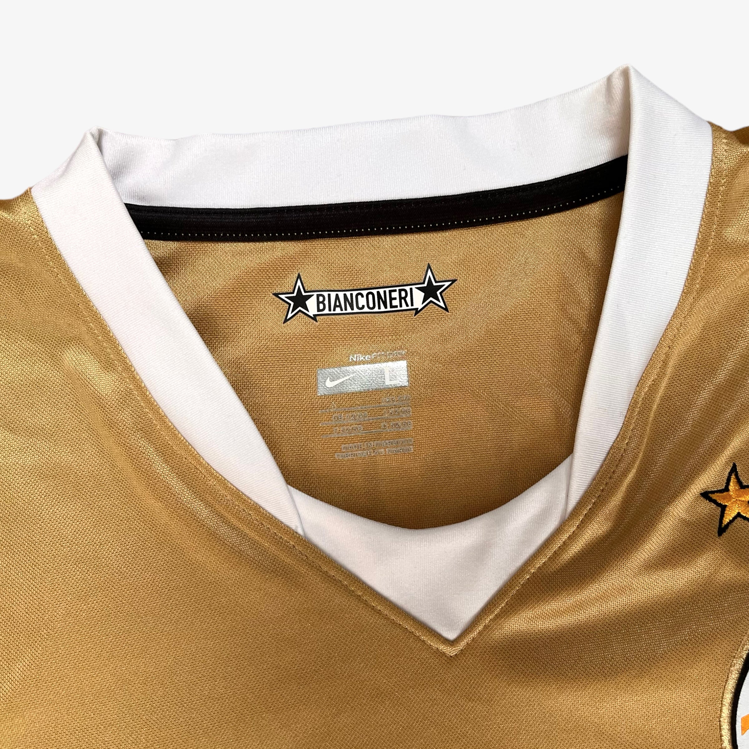 Vintage Y2K Nike Juventus Gold Jersey | Casspio's Dream