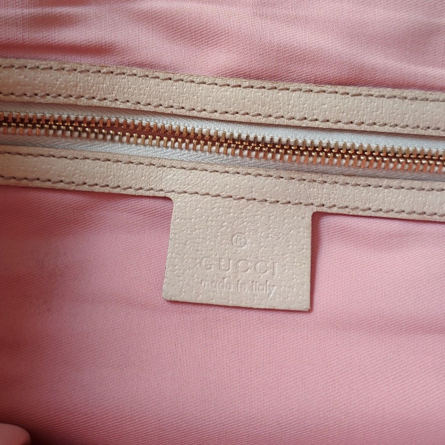 Vintage 90s Gucci Pink Canvas Handbag